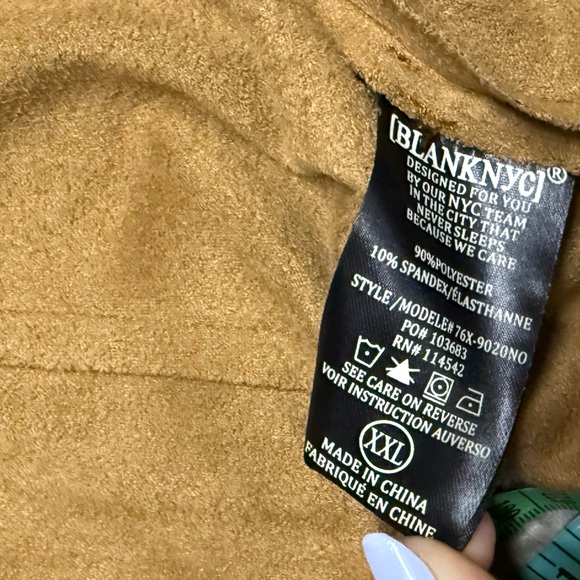 BLANKNYC Drape Front Faux Suede
Jacket - Picture 2 of 3